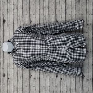 Club Room-Men's Regular Fit Gingham Print Stretch Collared Shirt Size XXL